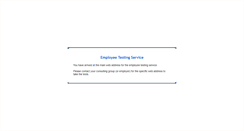 Desktop Screenshot of employeetestingservice.com