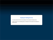 Tablet Screenshot of employeetestingservice.com